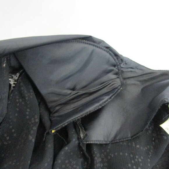 Women’s Open Black Metallic Rhinestones Cardigan Size Small Cocktail Wedding VTG - Picture 5 of 7